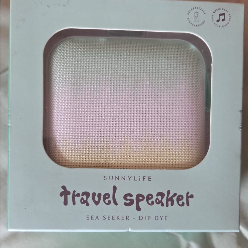 New Sunnylife Travel Speaker - Sea Seeker Dip Dye - Portable Bluetooth